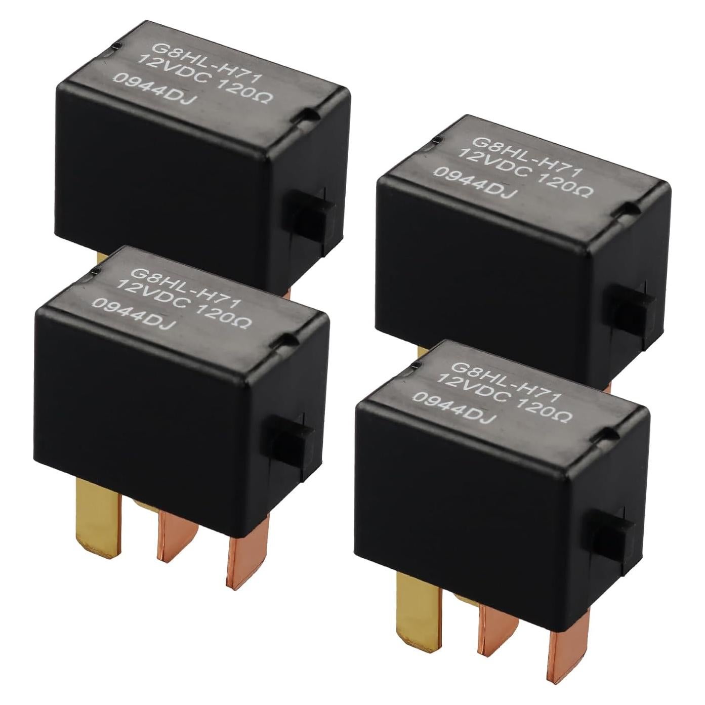 Paquete de 4 Relés de Arranque de AC Retepif 12V 35A