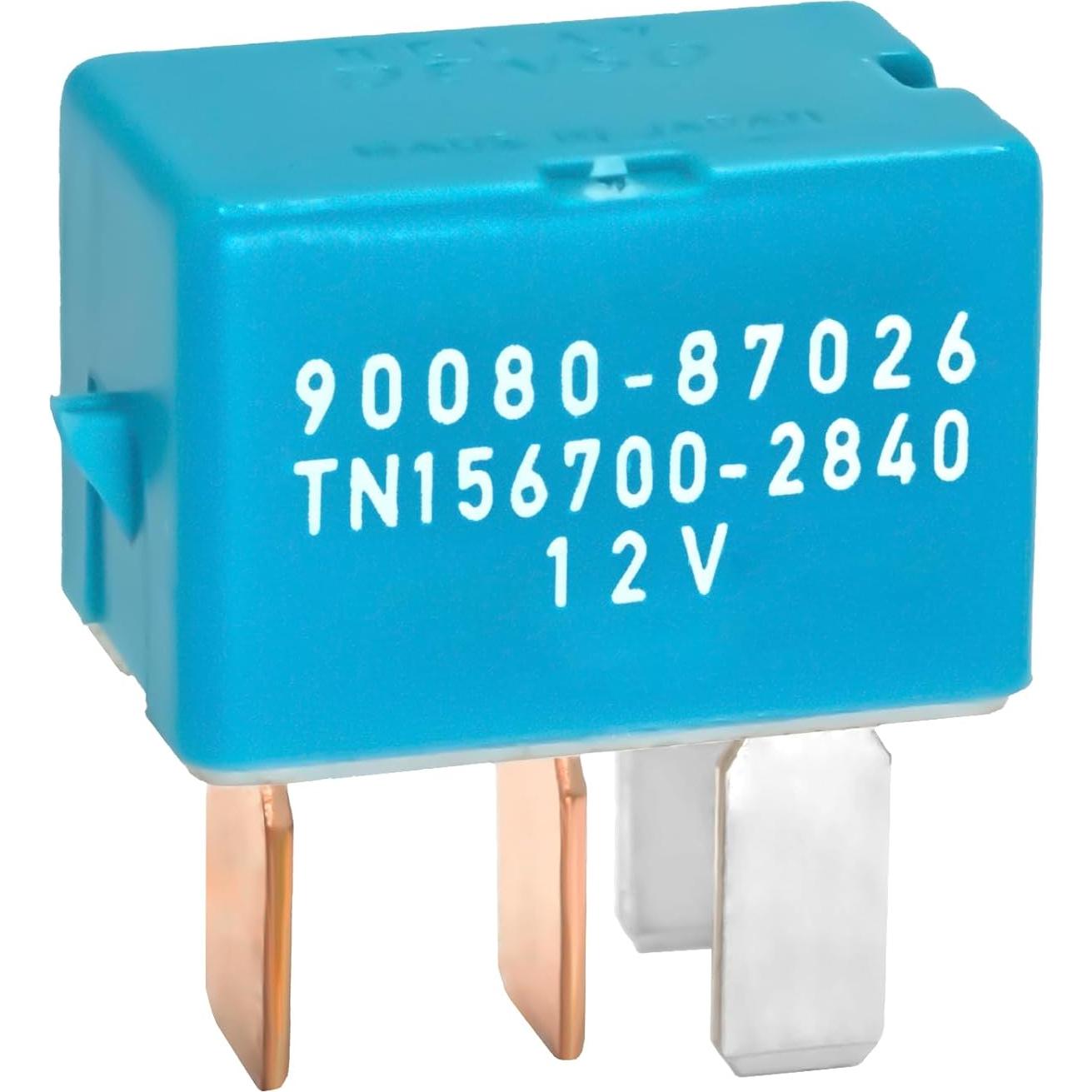 Relé de CA 12VDC 4PIN Casalytics - Paquete de 2 para Toyota