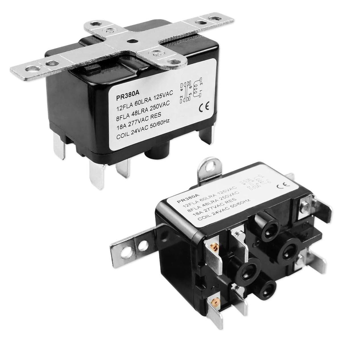 Paquete de 2 Relés de Ventilador 24V AC SPST SZRKRLA