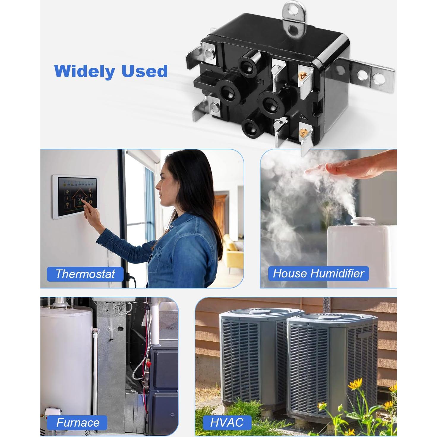 Paquete de 2 Relés de Ventilador 24V AC SPST SZRKRLA