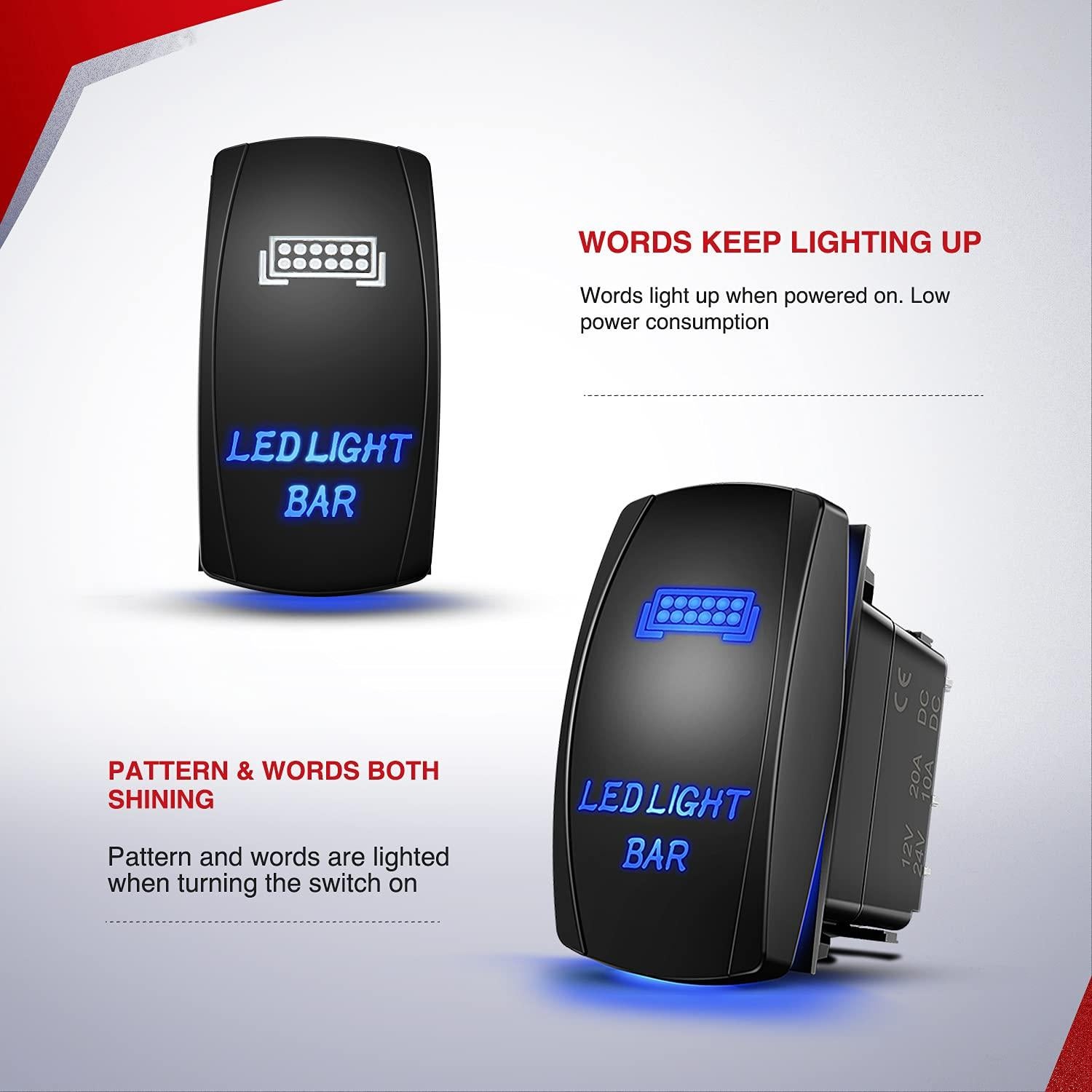 Kit de Cableado Nilight 10011W 16AWG 2 Conectores 12V