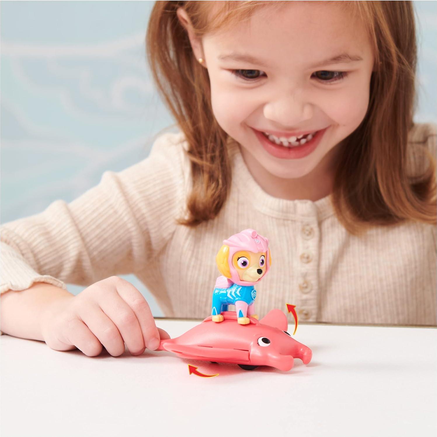 Figuras de Acción PAW Patrol Aqua Pups Skye y Manta Ray