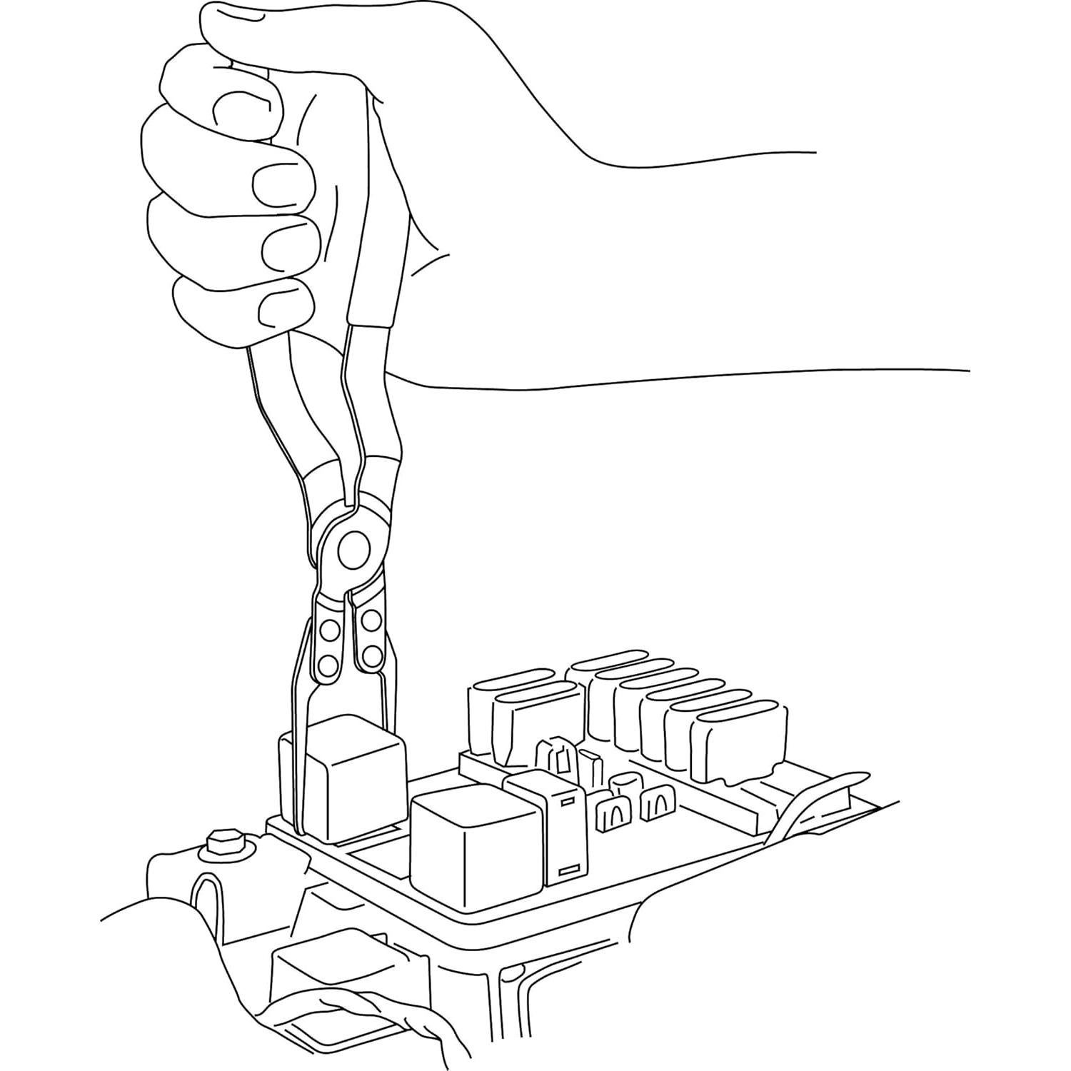 Pinzas para Sacar Relés Lisle 46950 - Acceso Ergonómico
