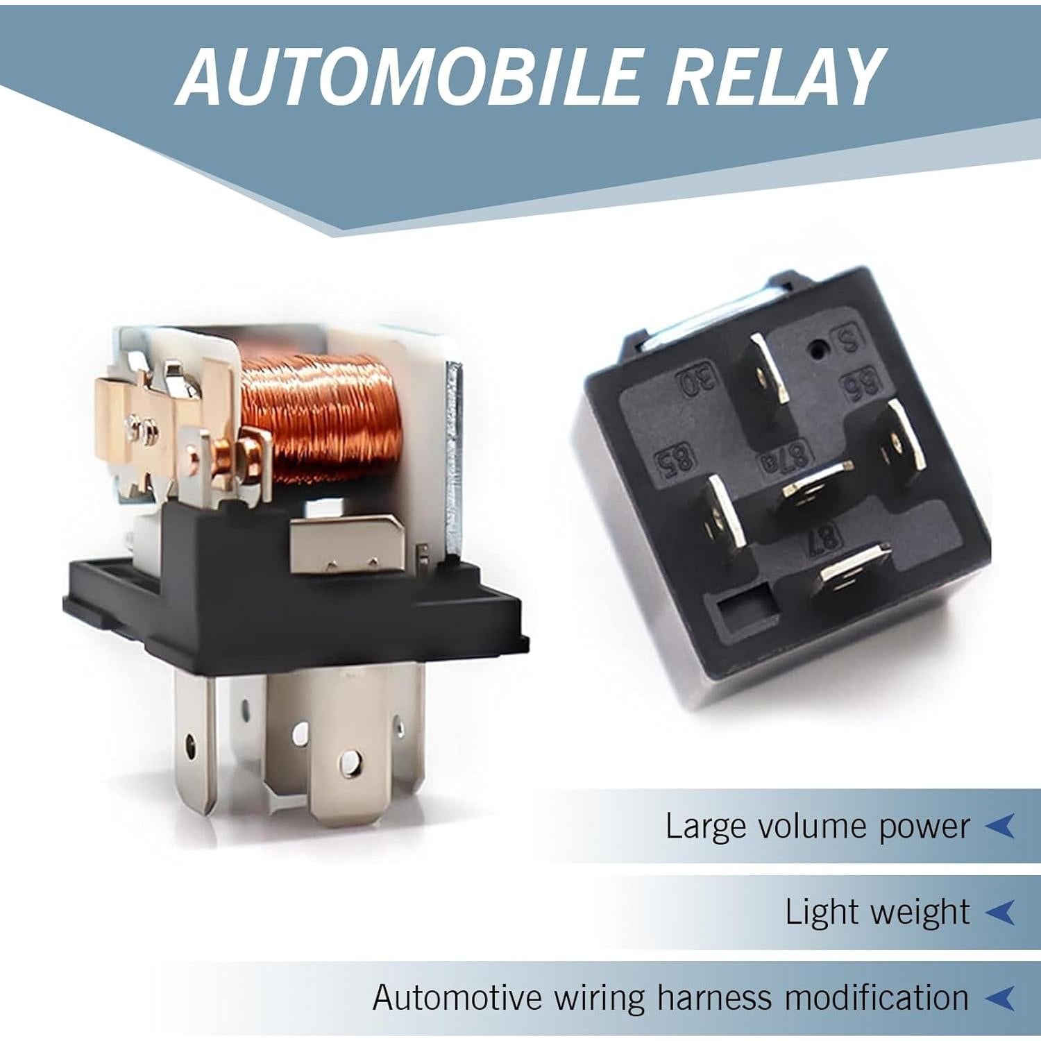 4 Relés de Arranque Automotriz JawGrew 12V 40A Impermeables