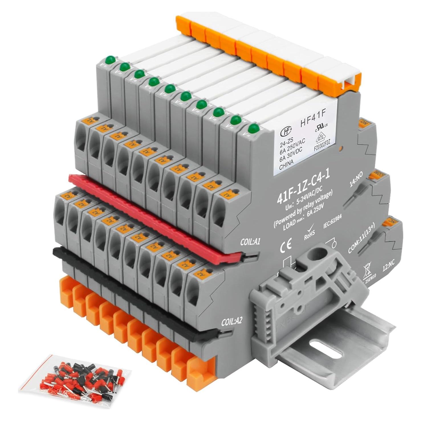 Relés Electromagnéticos 24V Releywell HF41F 10pcs 6A