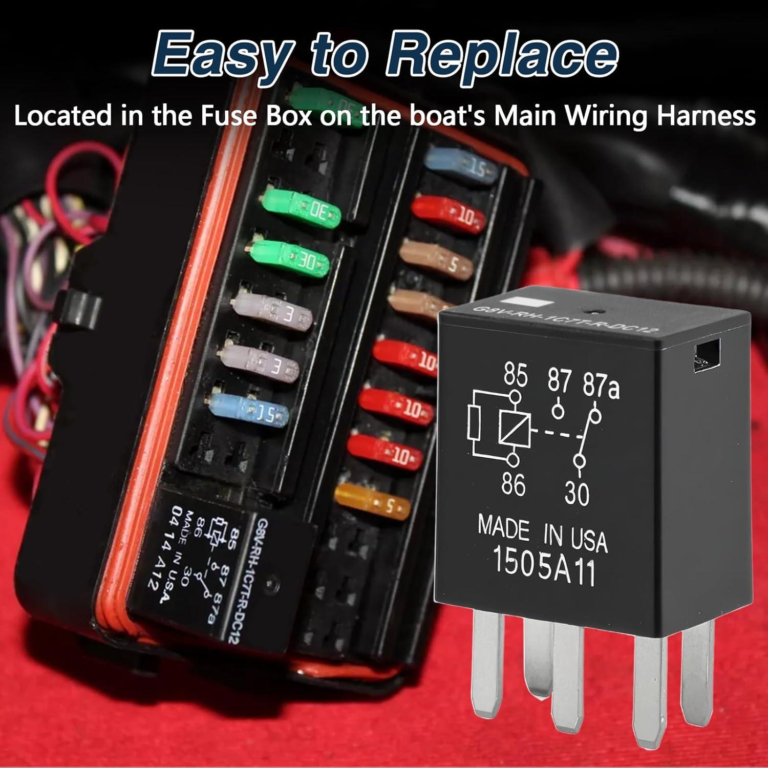 2 Relés de 30Amp 5 Pines 12V para Sea-Doo 2008+ HIMARKLIF