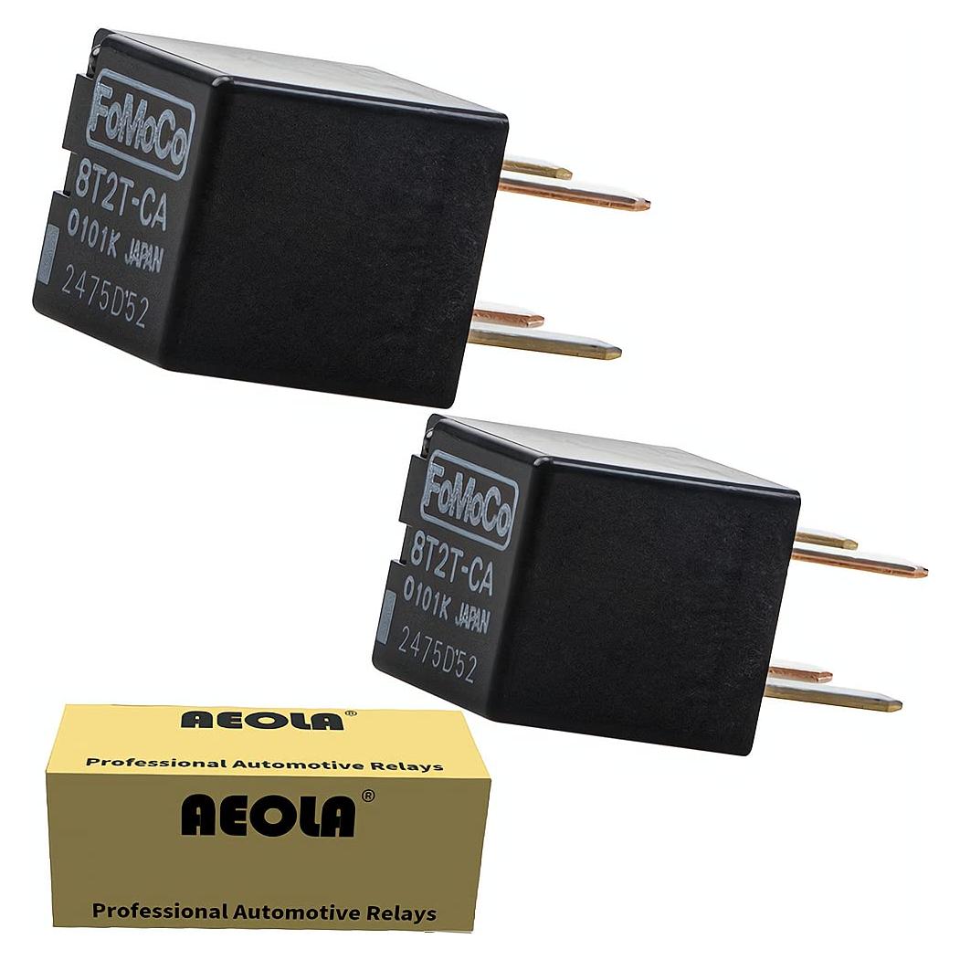 2 Relés de Alta Potencia Aeola 8T2T-CA 12VDC para Ford