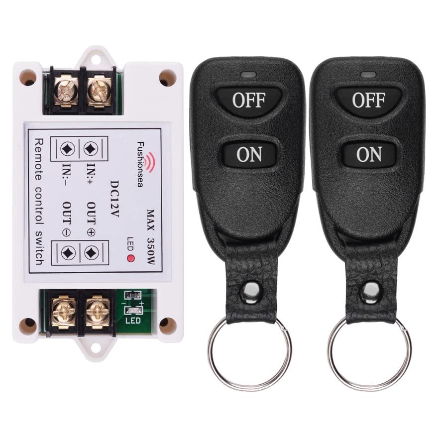Relé Inalámbrico DC 12V 40A Fushionsea con Control Remoto