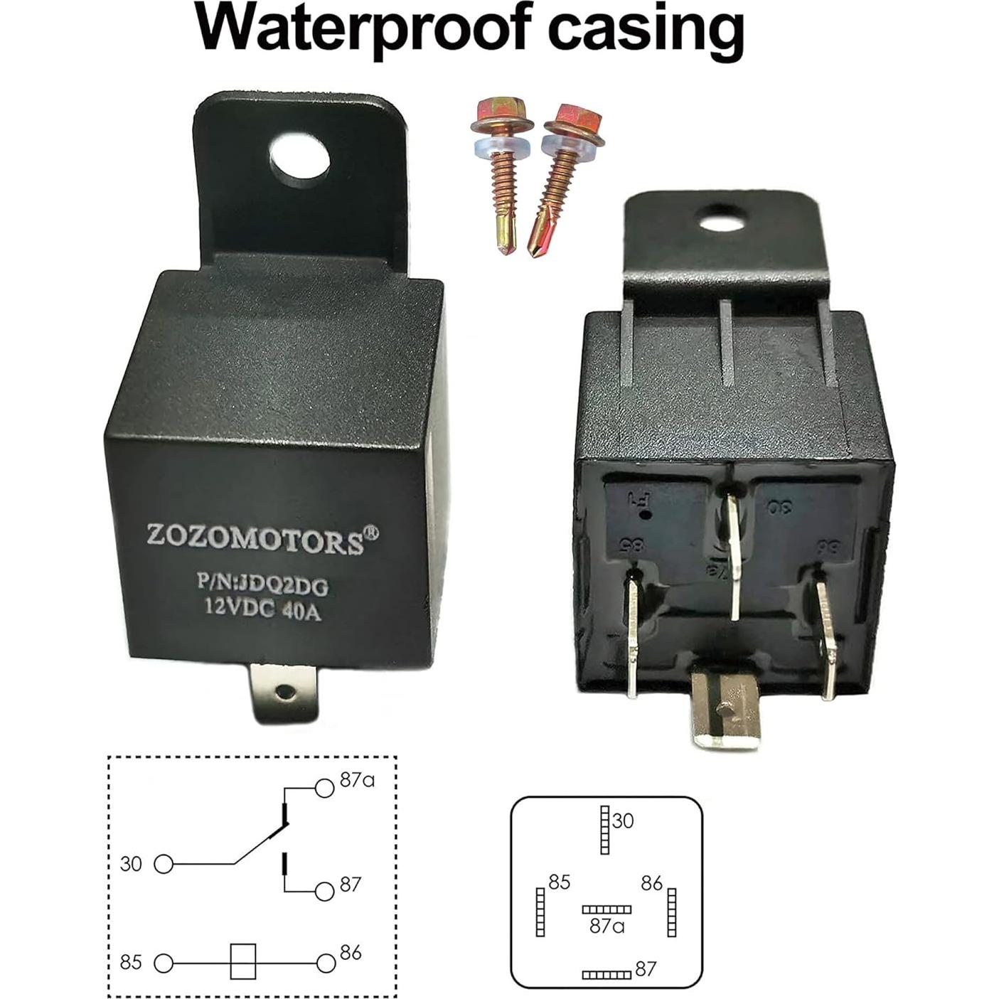 Kit de Relé de Ventilador Eléctrico MAXCOOLING 40A con Termostato