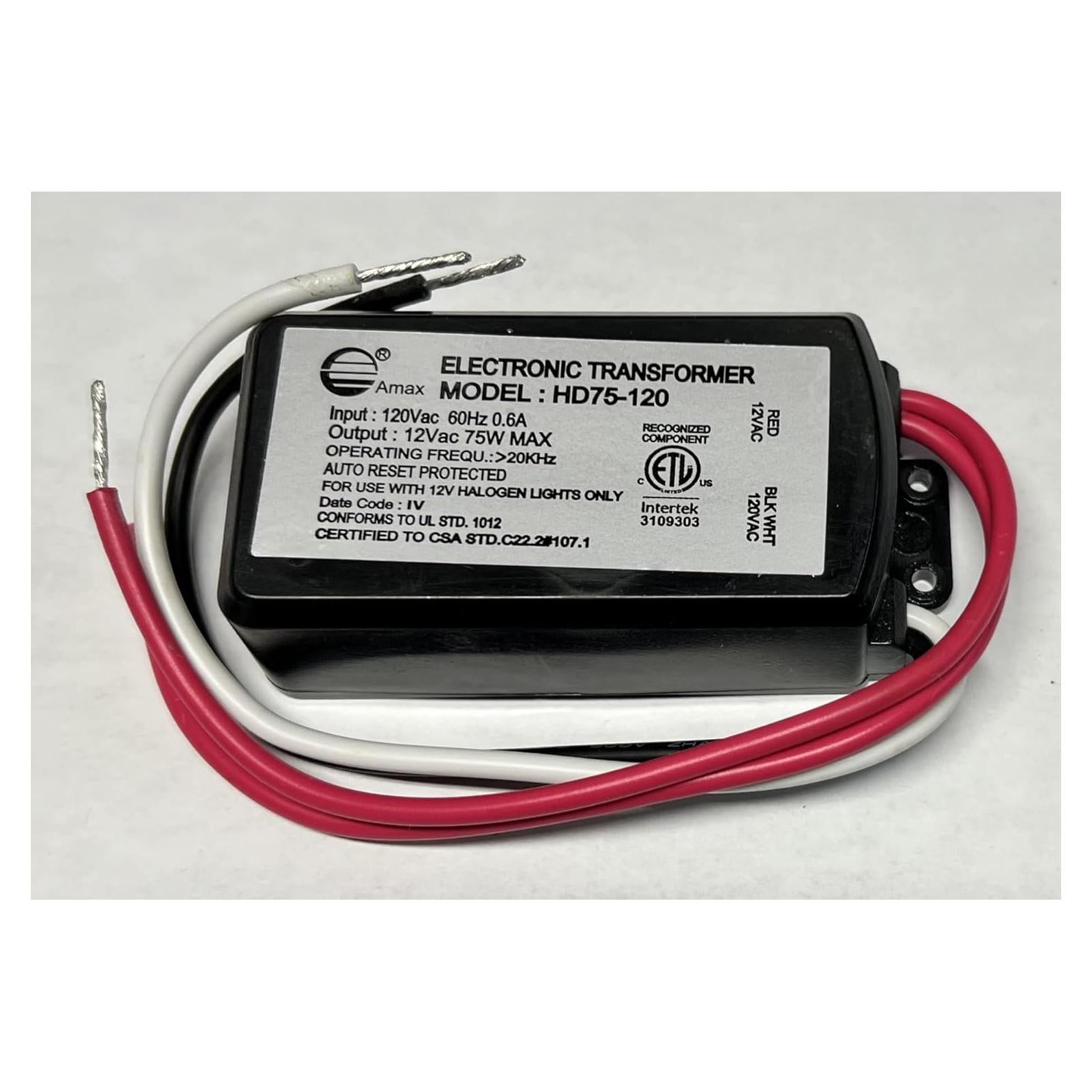 Transformador Electrónico Halógeno 75W HD75-120 12V