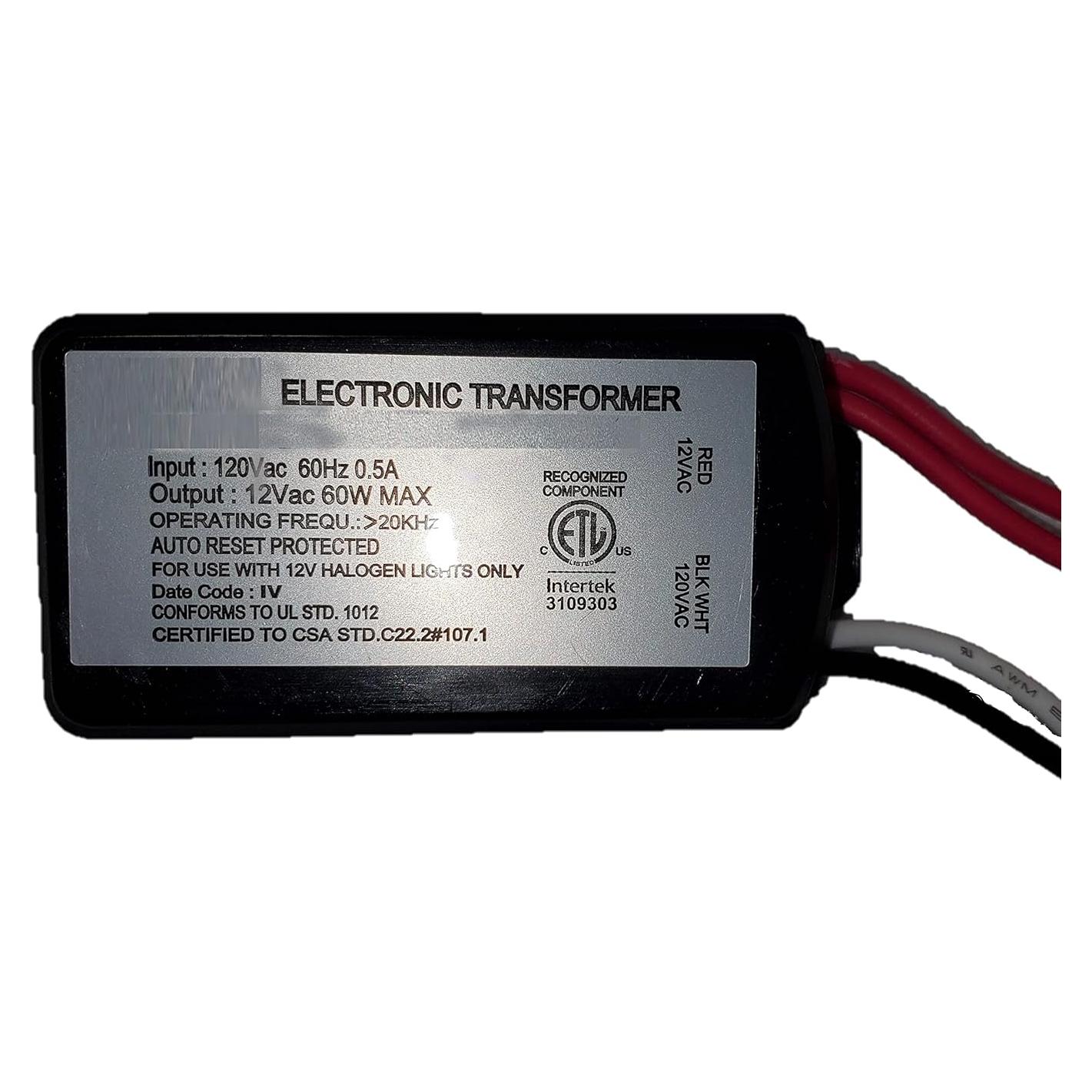 Transformador Electrónico Ironsmith 60W 12V Reinicio Automático