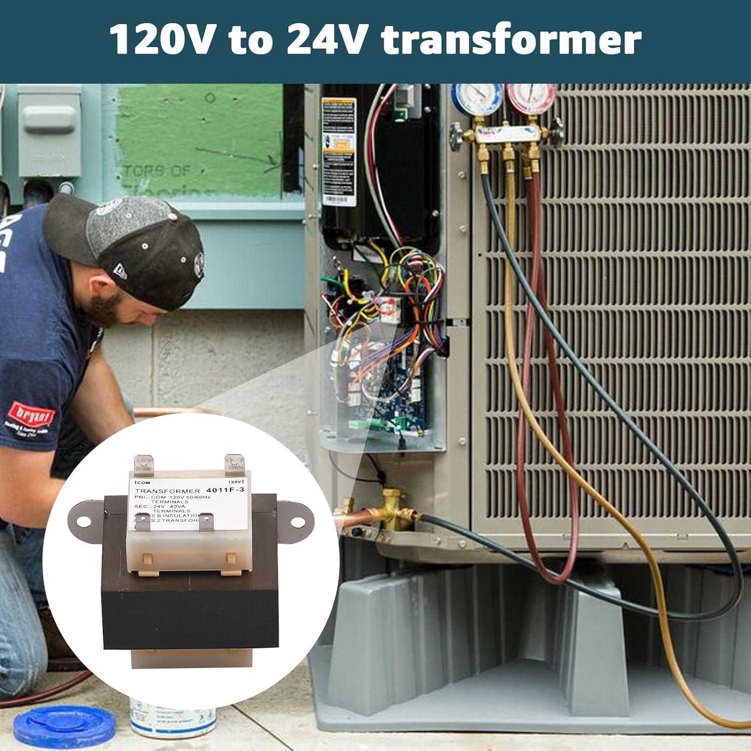 Transformador Lusperi 4011F-3 120V a 24V 40VA para HVAC