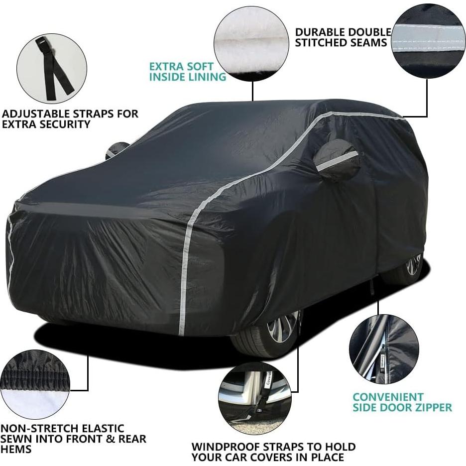 Funda de Coche Impermeable Coverado 190T SUV Ajuste Universal