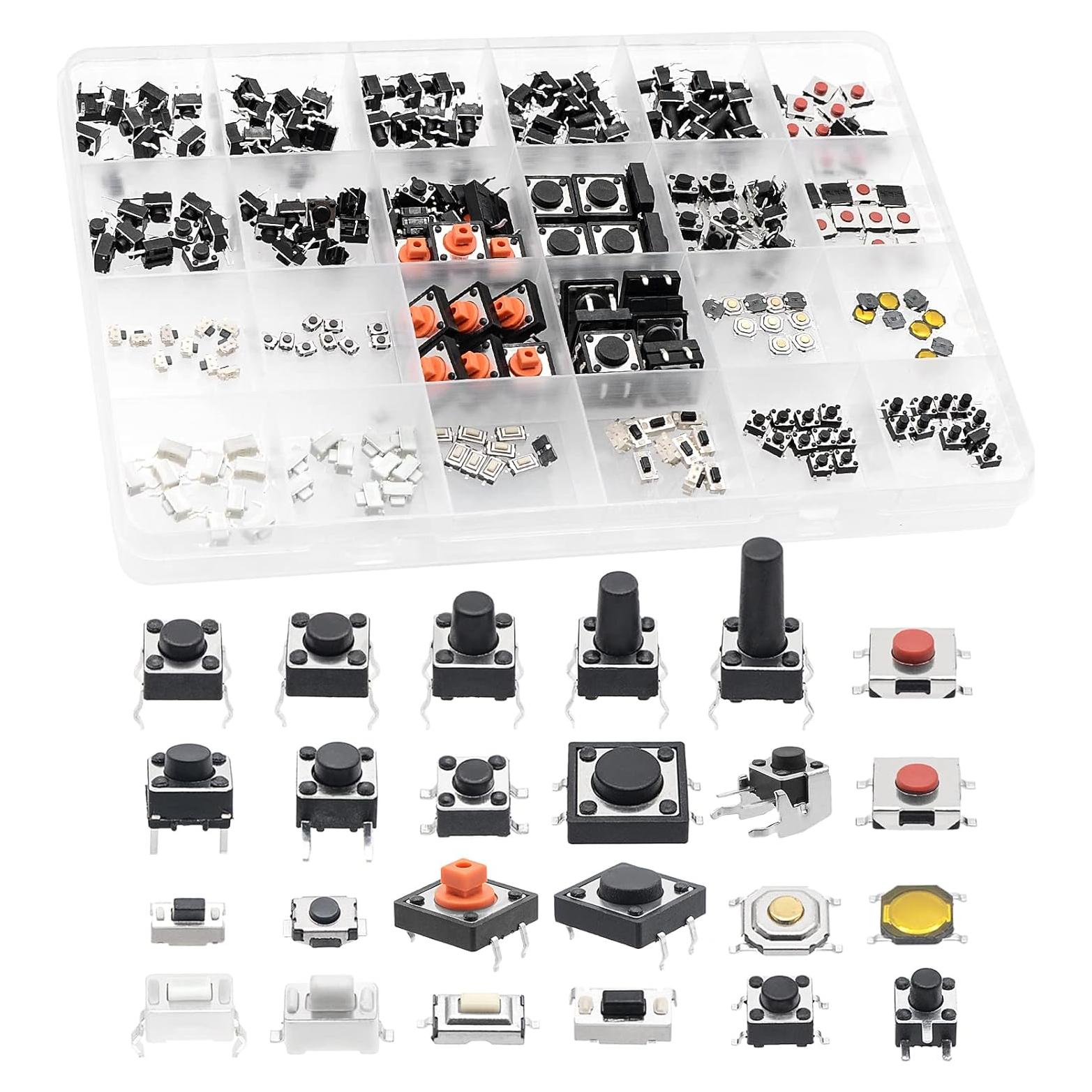 Kit de 240 Interruptores Táctiles QTEATAK JF-0004-02