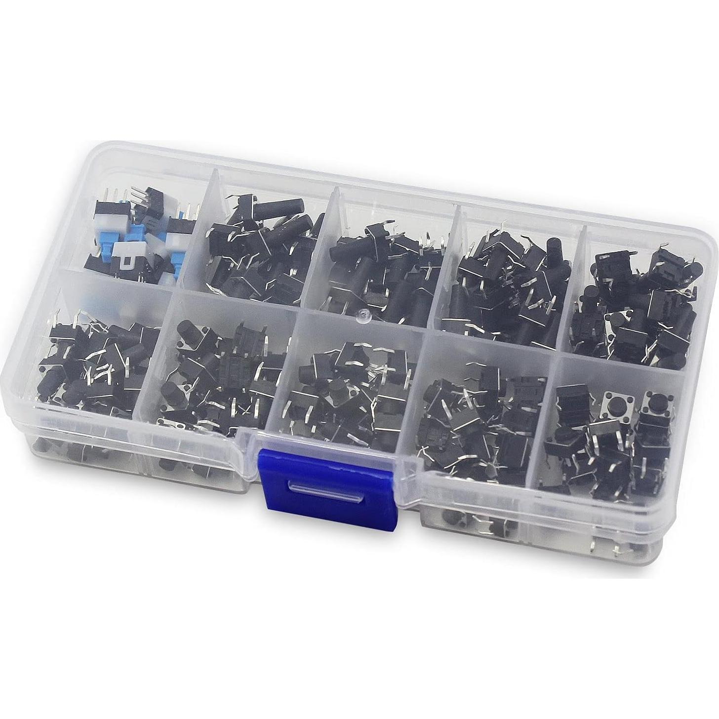 Kit de 180 Interruptores Táctiles OCR 10 Valores 6x6mm