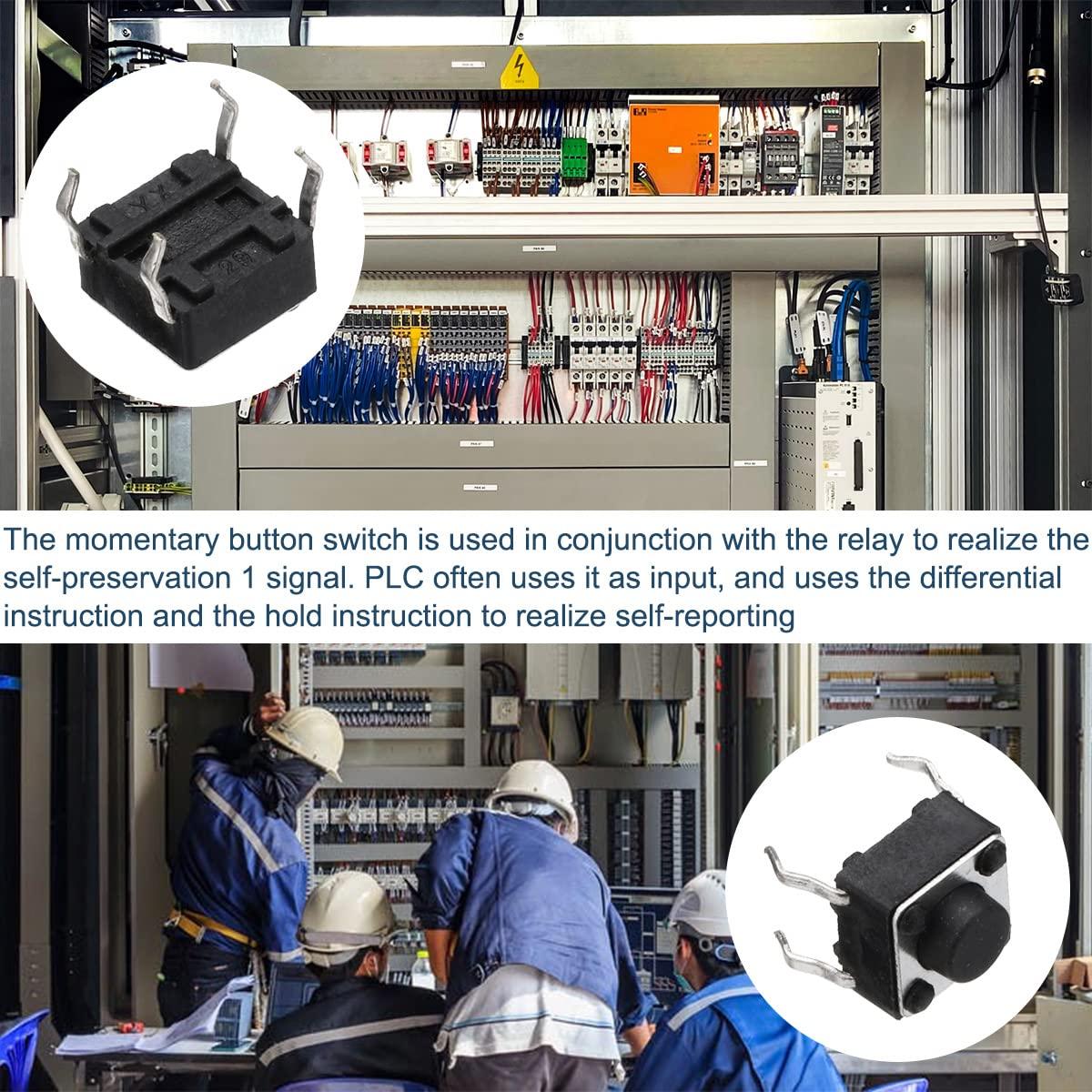 Interruptor Táctil Momentáneo 4 Pines DAOKAI 6x6x5mm - 100 Unidades