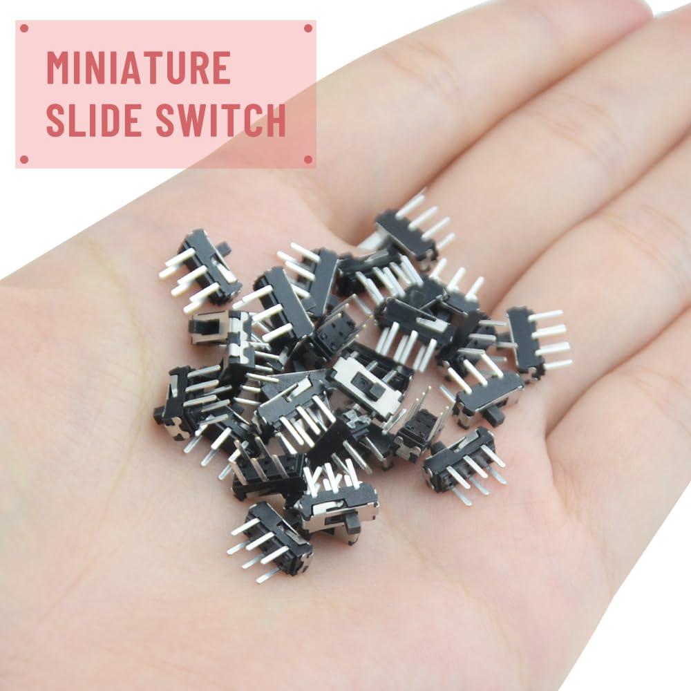 Interruptor Micro Deslizante Vertical DPDT 50 Pcs WMYCONGCONG
