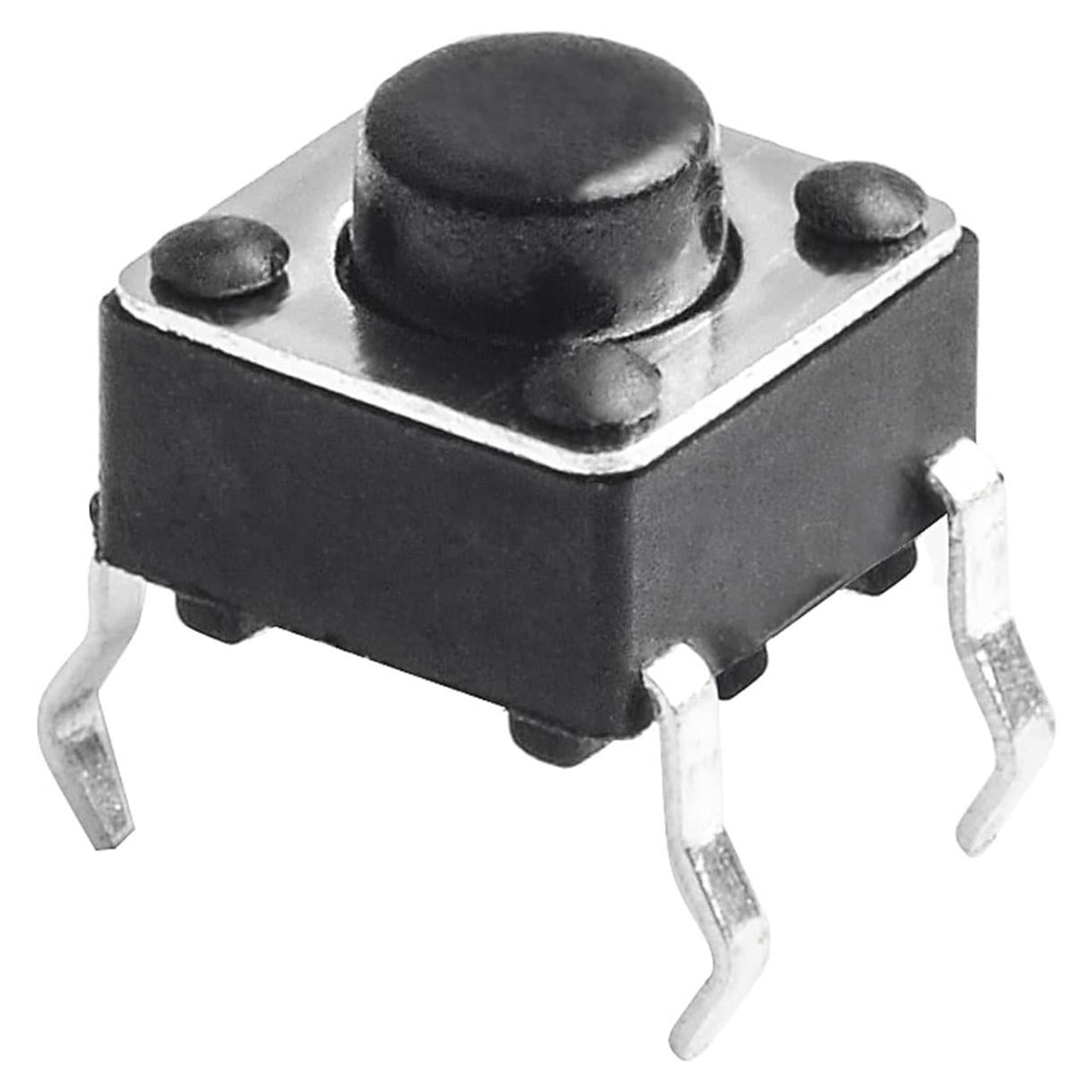 Interruptor Táctil Momentáneo QTEATAK 120 Pcs DIP 4 Pines 6x6x5mm