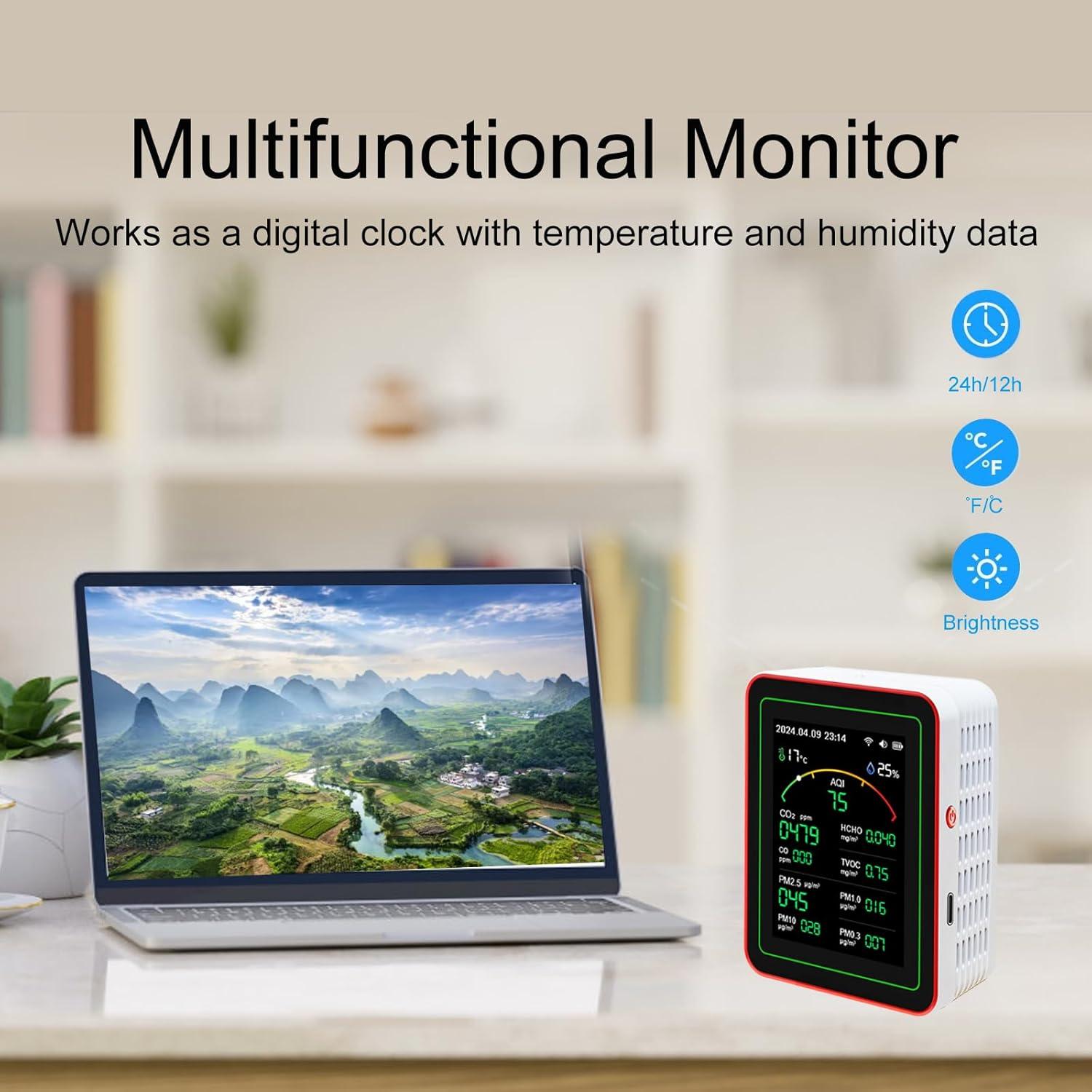 Monitor de Calidad del Aire 3R VALVE 15-en-1 con APP