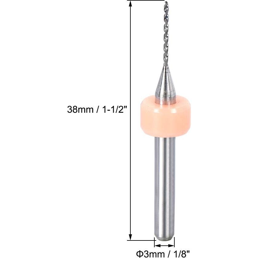 Brocas de PCB uxcell 0.15mm-1.0mm Carburo Tungsteno 20 Pcs