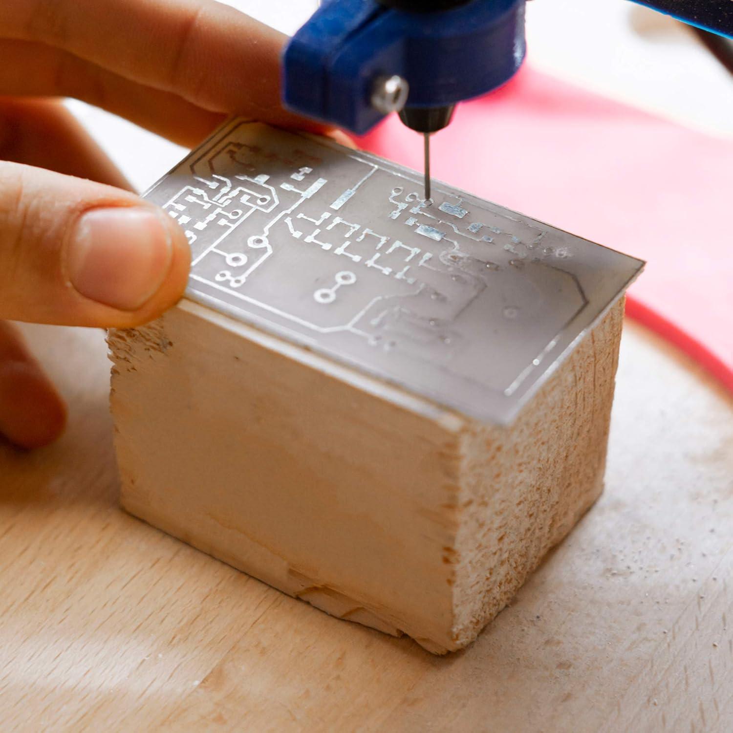 Brocas de PCB uxcell 0.15mm-1.0mm Carburo Tungsteno 20 Pcs