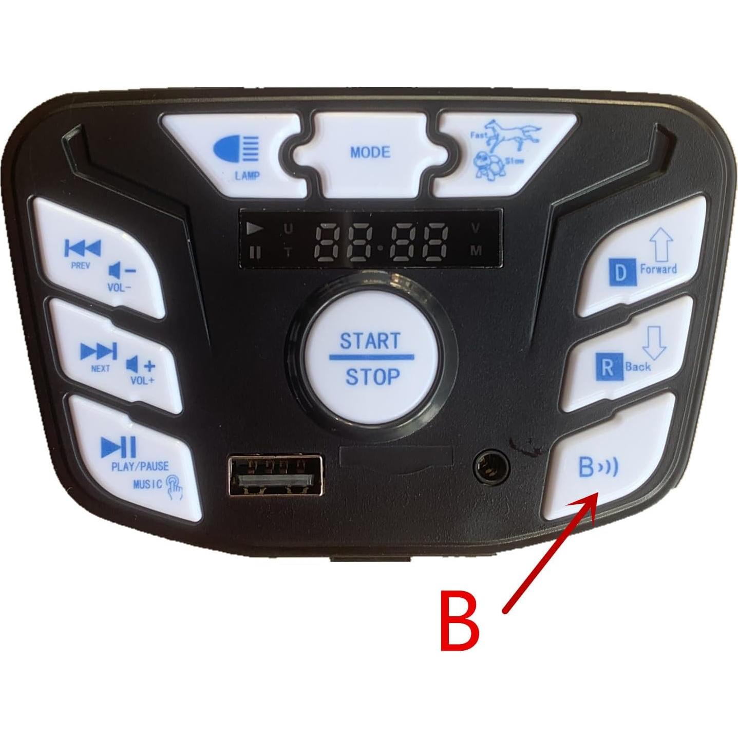Panel Central PCB JR1927M-24V para Coche Eléctrico Infantil