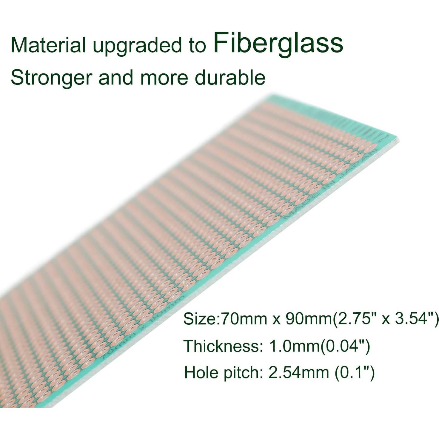 Tablero PCB de Fibra de Vidrio Gennel 70x90mm 884 Agujeros
