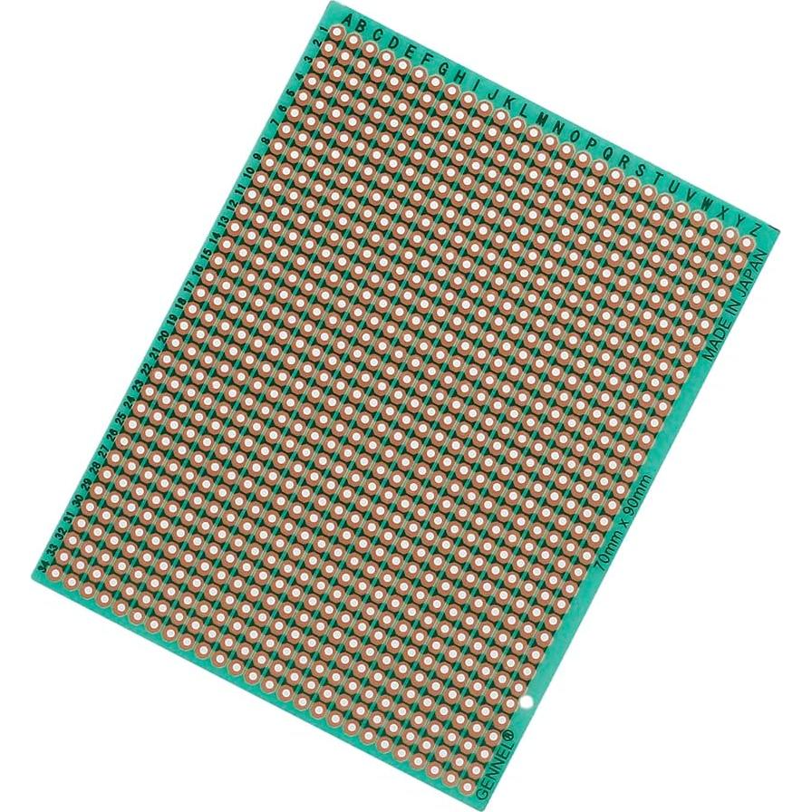 Tablero PCB de Fibra de Vidrio Gennel 70x90mm 884 Agujeros