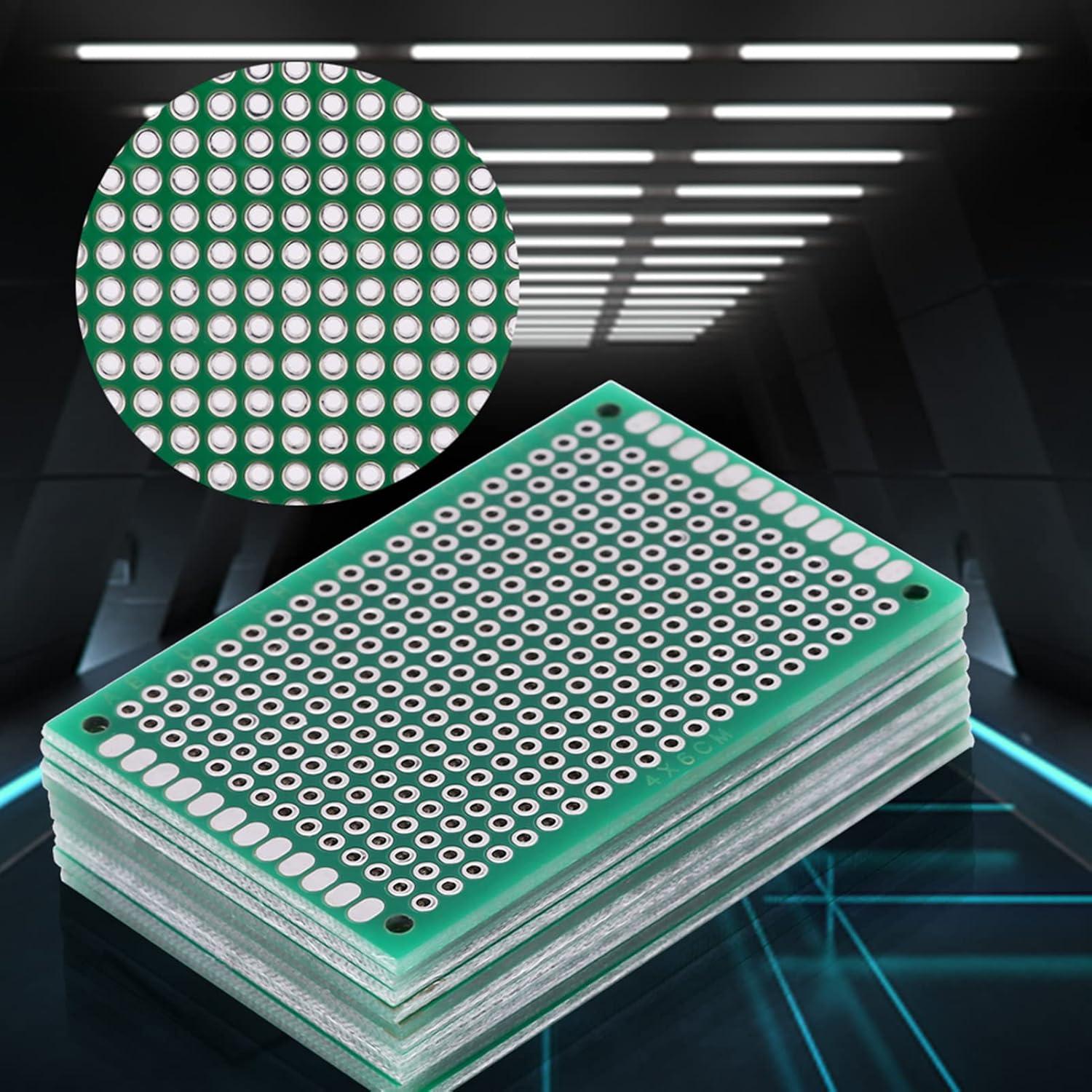 10 Placas PCB Doble Lado 4 x 6 cm Eujgoov Prototipado DIY