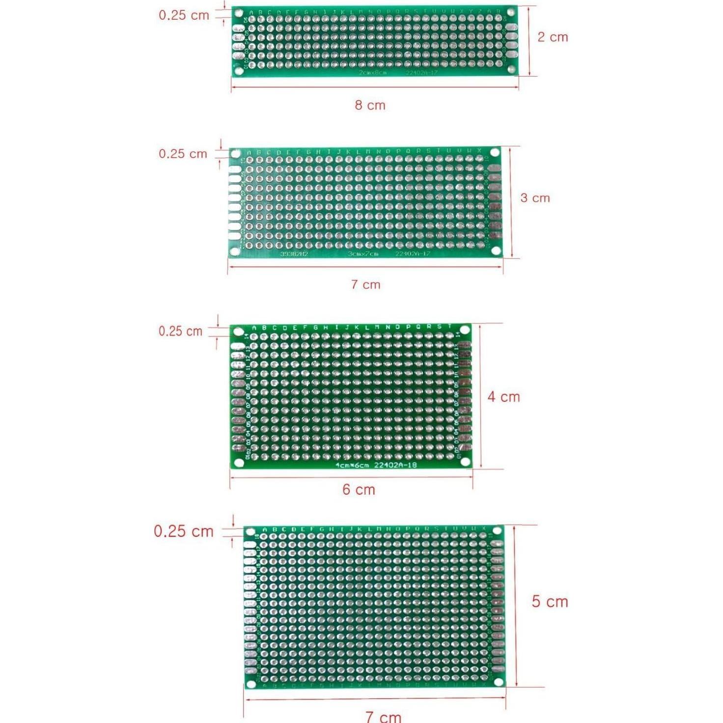 Placa de Circuito Impreso Doble Cara NGW 5x7cm (5pcs)