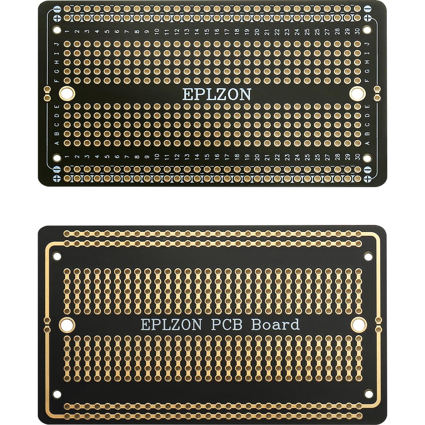 10 Pcs Placa de Circuito Impreso Soldable EPLZON 88.9x52.1mm Negra