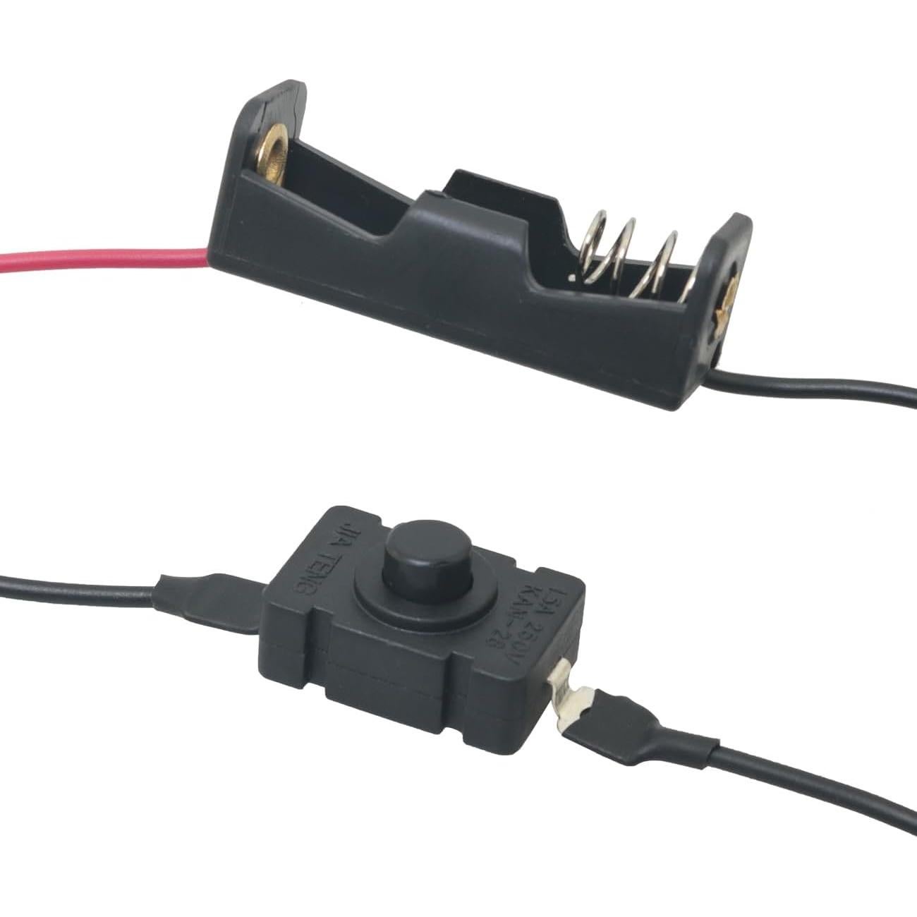 Soporte de Batería 12V 23A FMHXG con Interruptor - 4 Piezas