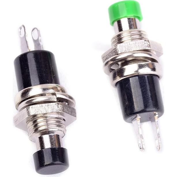 Paquete de 12 Mini Interruptores Pulsadores SPST 250V 1A Qianxin