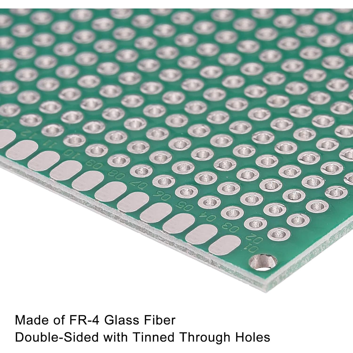 Placas PCB Doble Cara MECCANIXITY 50x70mm Paquete de 8