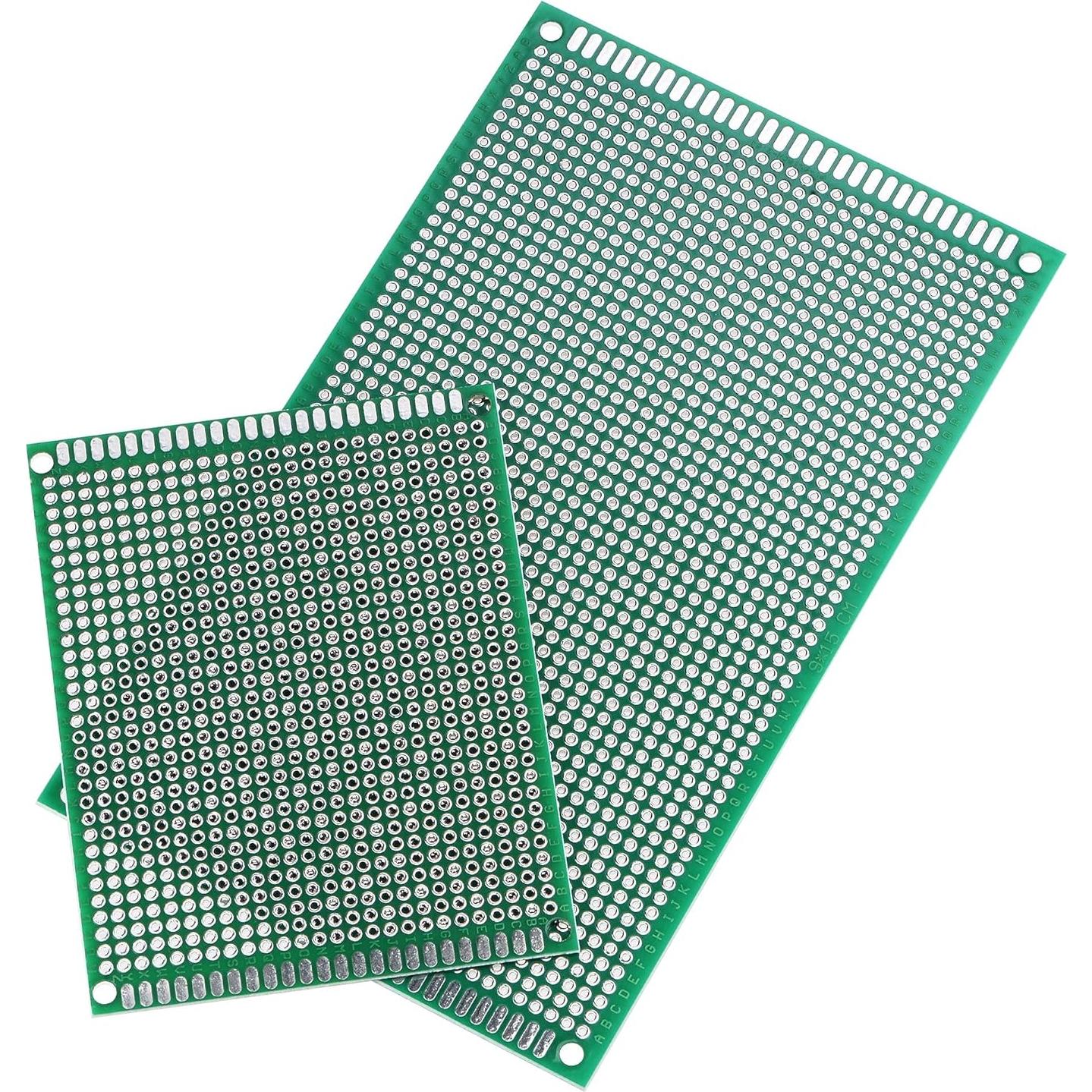 Kit de Placas de Circuito Doble Cara uxcell 4pcs 70x90mm y 90x150mm