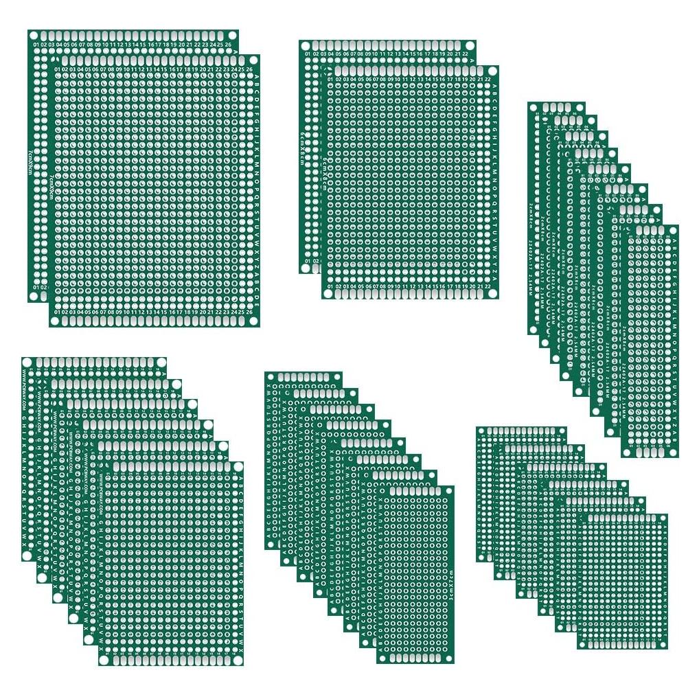Kit de Placas PCB Doble Cara AITRIP 32 Piezas 6 Tamaños