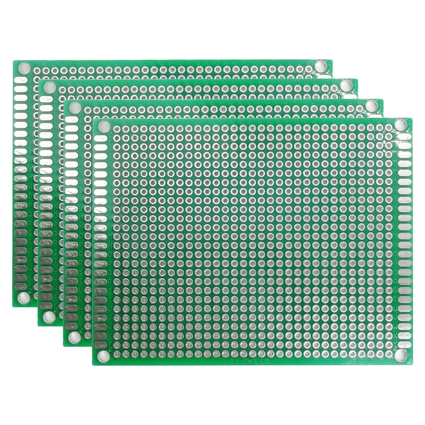 Placa PCB Doble Cara DETHUA 7x9cm Fibra de Vidrio - 4 Piezas