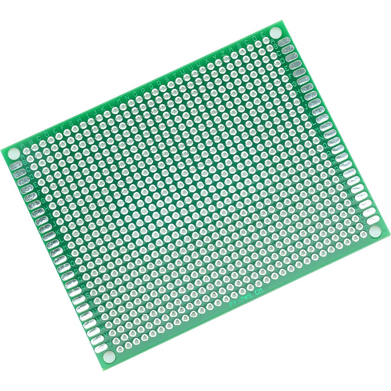 Placa PCB Doble Cara DETHUA 7x9cm Fibra de Vidrio - 4 Piezas