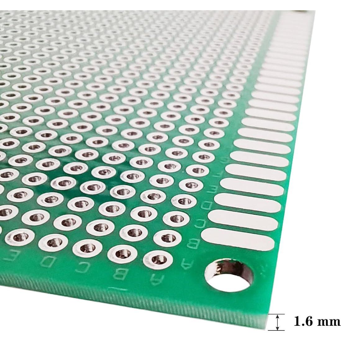 Placa PCB Doble Cara DETHUA 7x9cm Fibra de Vidrio - 4 Piezas