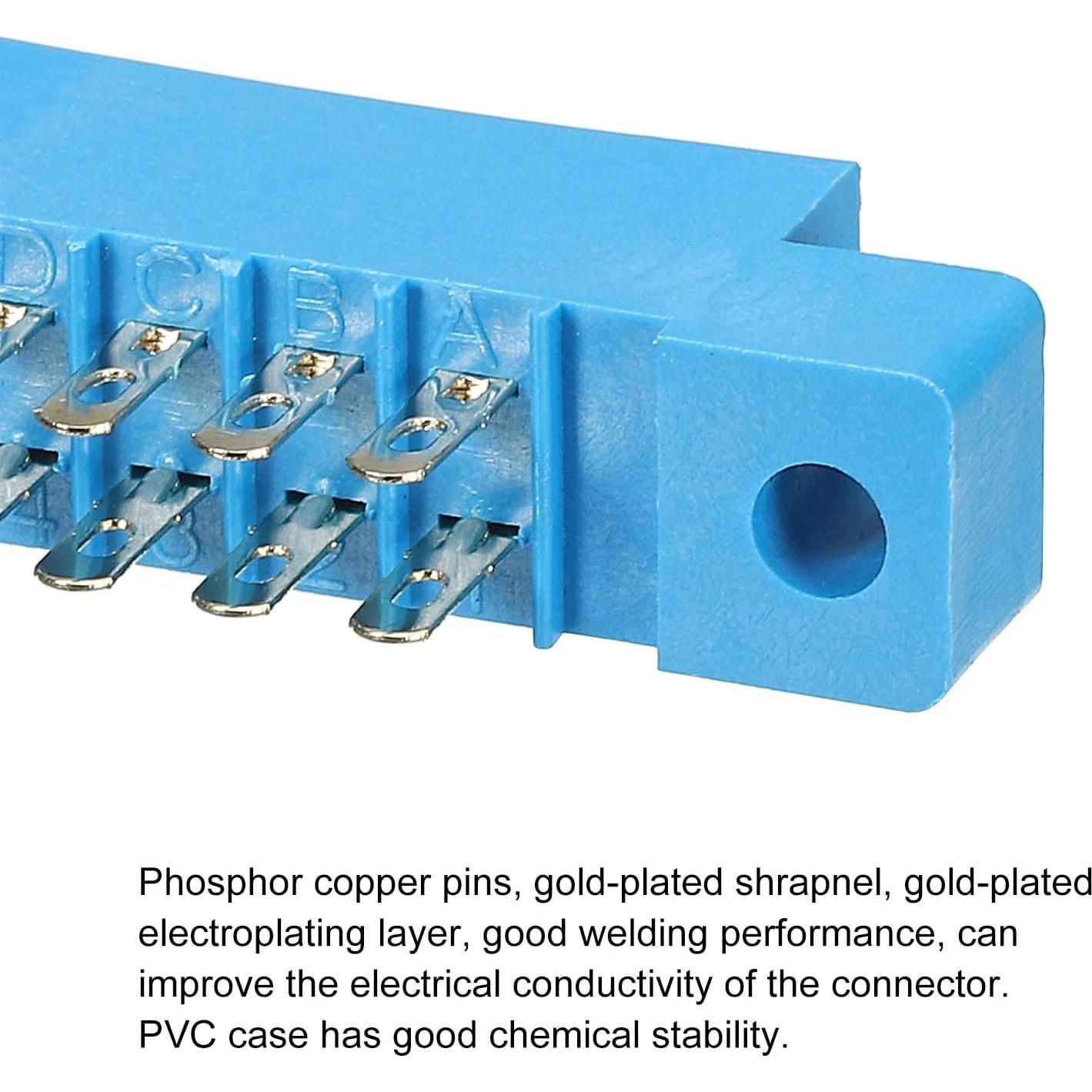 Conector de Borde de Tarjeta MECCANIXITY 12 Pines 3.96mm Azul - Paquete de 2