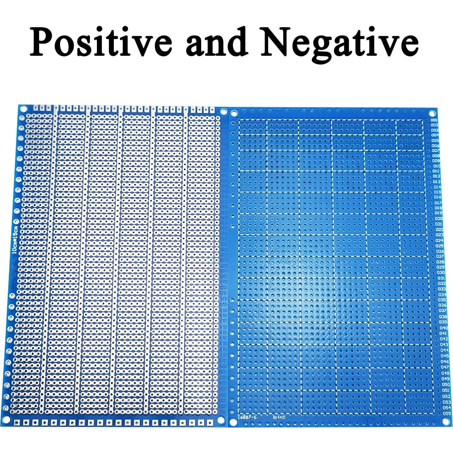 YUNGUI PCB Protoboard Soldable 3 Piezas 10x15cm Azul