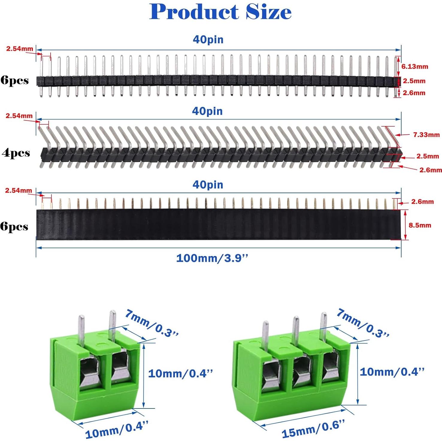 Kit de Prototipos PCB Tnisesm Doble Cara 5 Placas 2.54mm