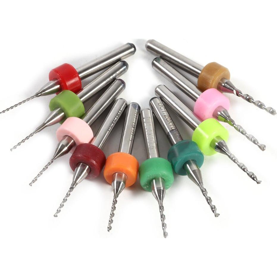 Juego de 10 Brocas Micro para PCB Hilitand 0.6-1.5mm
