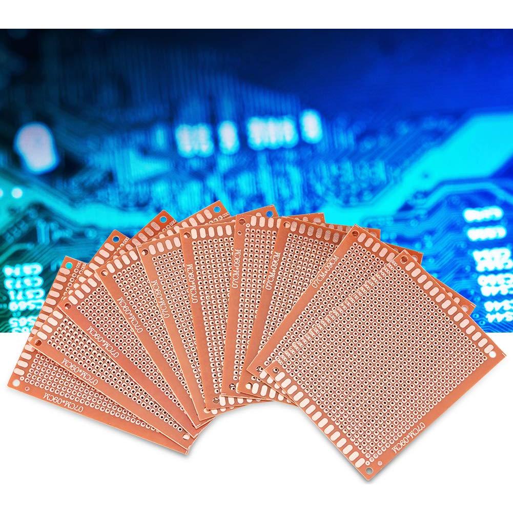 Placa de Circuito Universal Hyuduo 10 Pcs 9x7 cm para Soldadura DIY