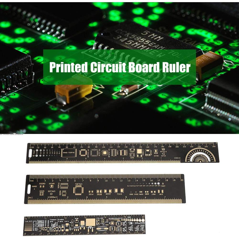Regla Multifuncional PCB Vipxyc 15/20/25cm Alta Precisión