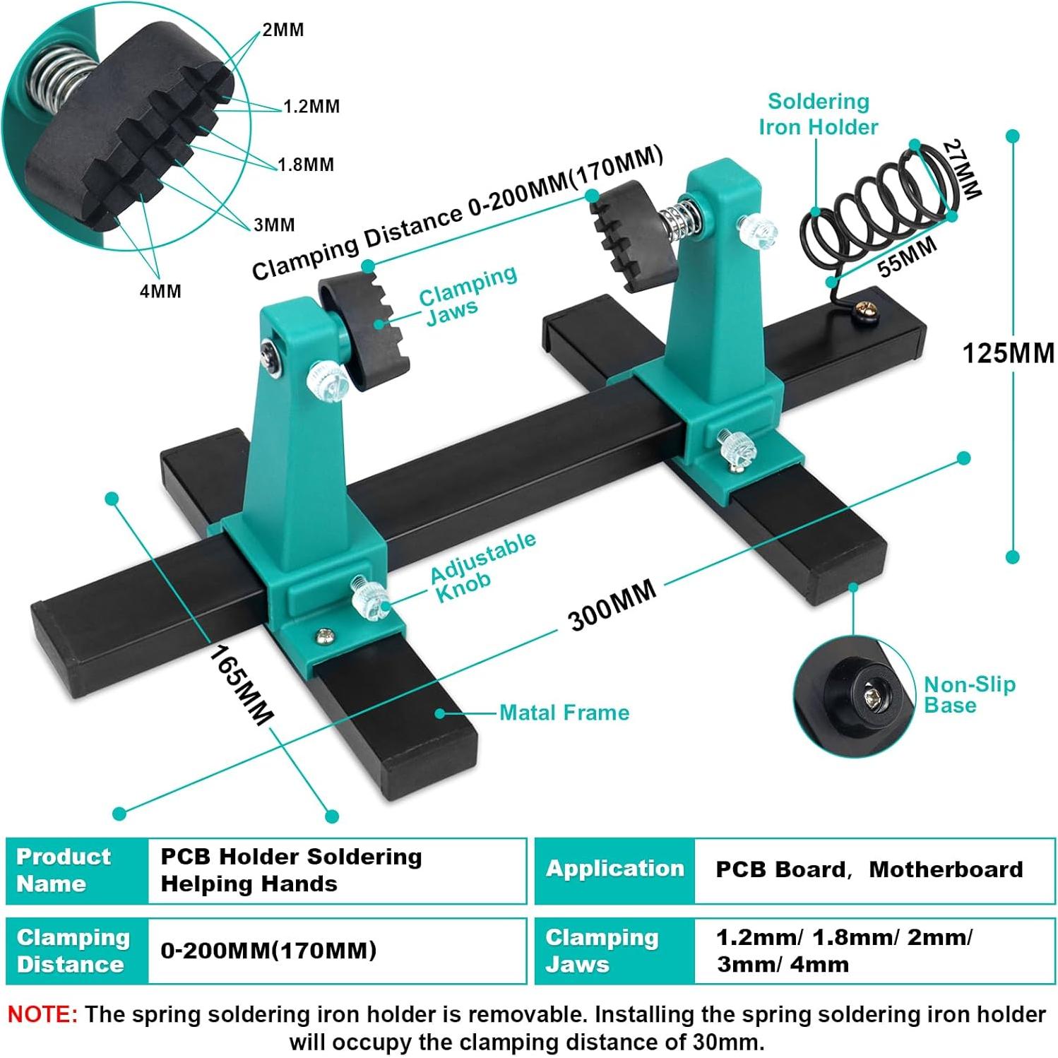 Kit de Soldadura UYGHHK con Soporte Rotatable 360° y Mandíbulas Ajustables