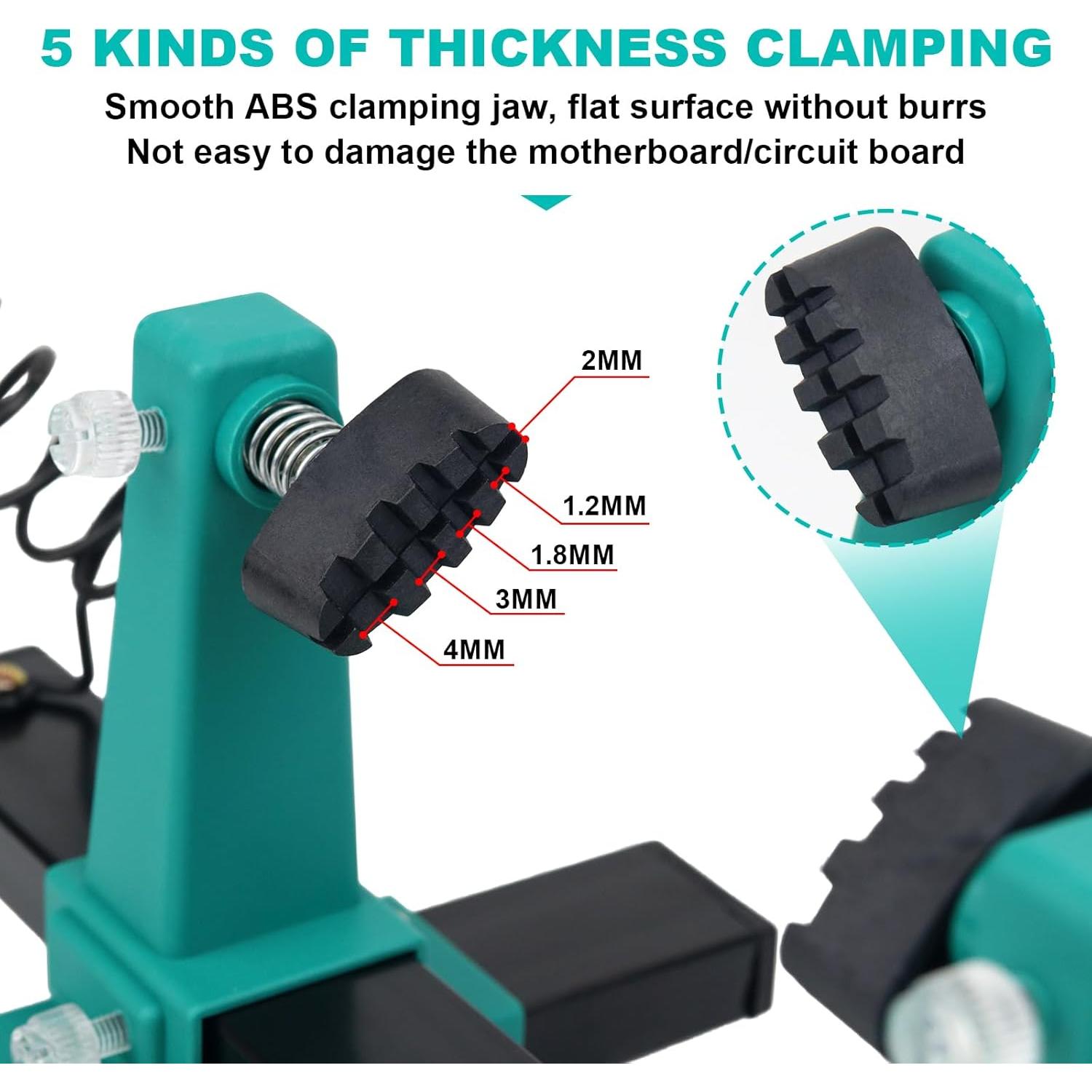 Kit de Soldadura UYGHHK con Soporte Rotatable 360° y Mandíbulas Ajustables