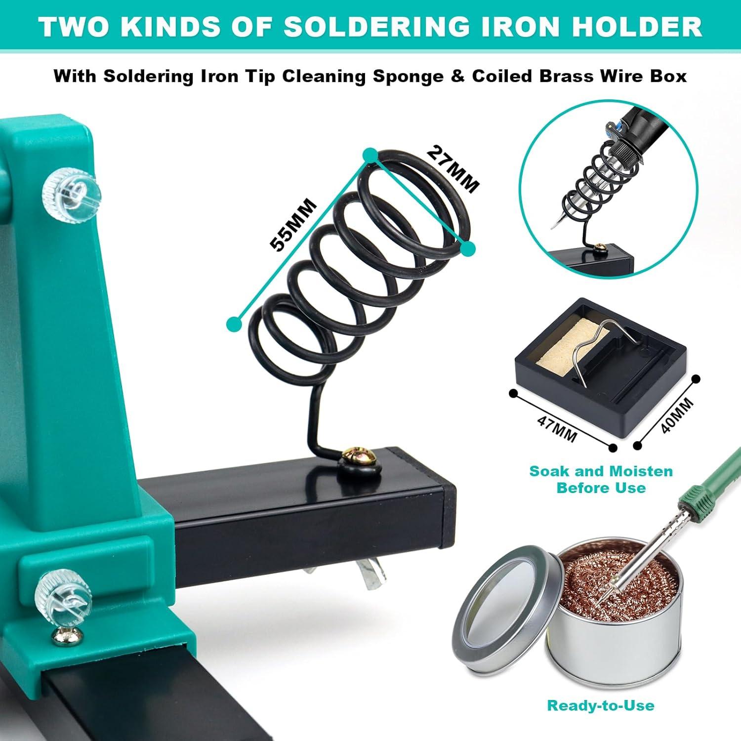 Kit de Soldadura UYGHHK con Soporte Rotatable 360° y Mandíbulas Ajustables