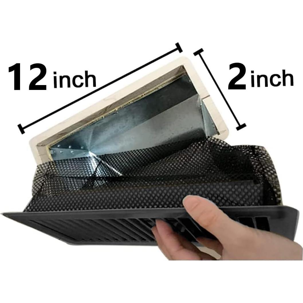 Registro de Piso 2x30 cm BYEWIRE Negro Acero Ajustable