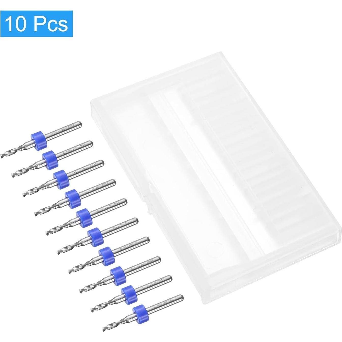 Brocas de PCB 2.3mm uxcell Carburo Tungsteno 10 Pcs